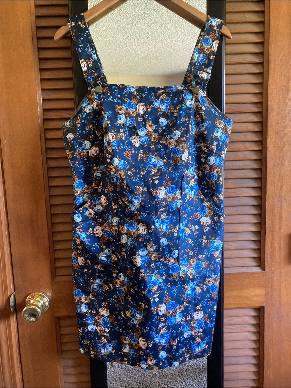 RevivALL blue floral mini jumper